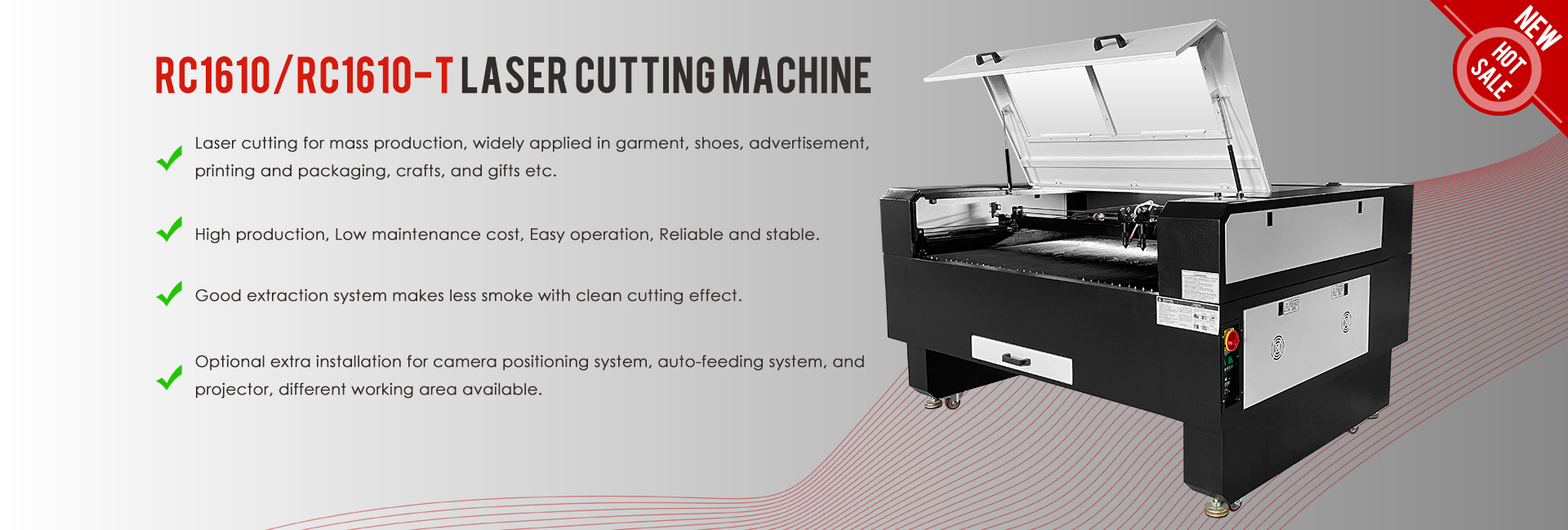RC1610/RC1610-T laser cutting m