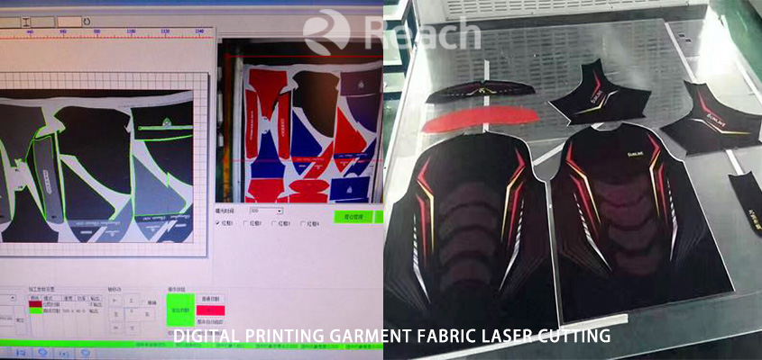 Digital printing garment fabric laser cutting machine